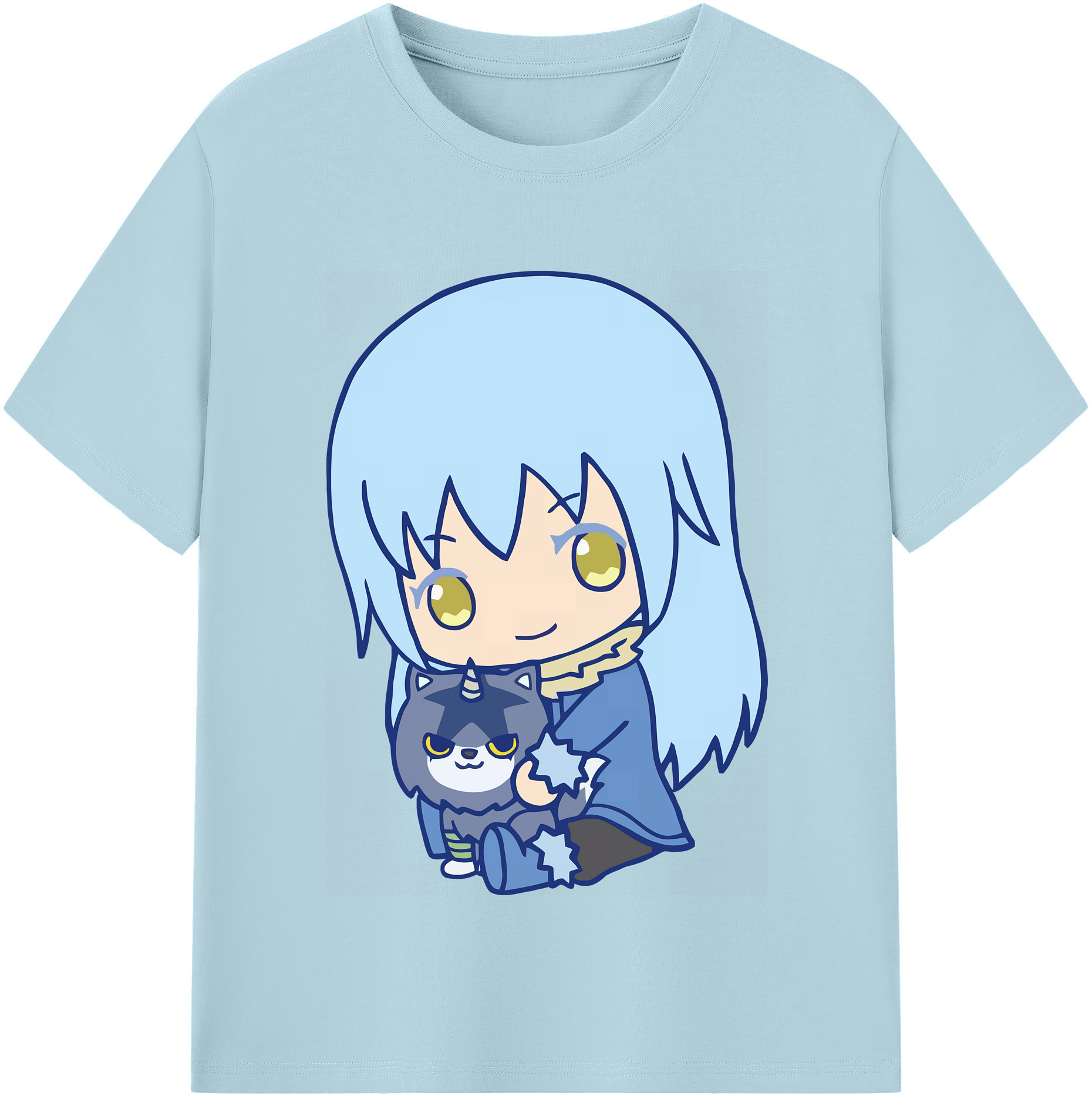 （画像用） 転スラ Regarding Reincarnated to Slime 綿100％半袖Tシャツ（フロントプリント）